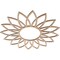 Ekena Millwork Daisy Wood Fretwork Pierced Ceiling Medallion, Alder, 22"OD x 7 5/8"ID x 3/8"T CMWP22X22X0375DAAL - alternate 2
